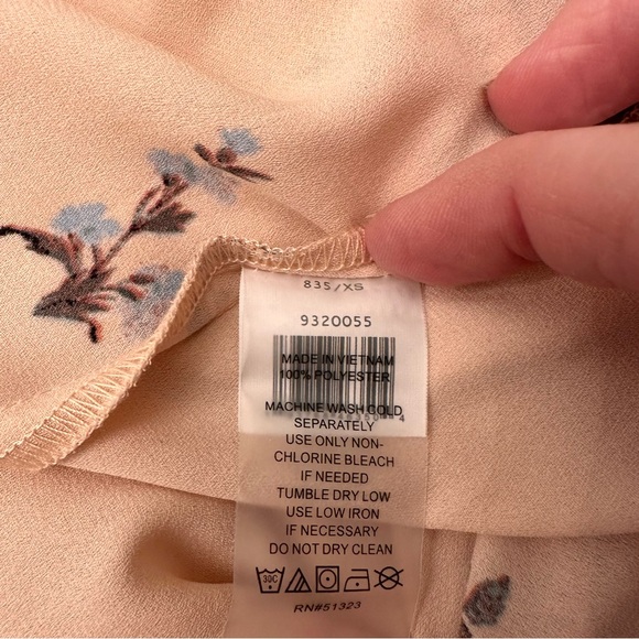 Vince Camuto Smocked Neck Ruffle Sleeve Blouse in Belini - Picture 9 of 11